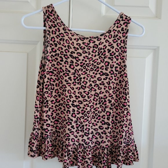 Miami Leopard Tank With Ruffle Bottom - Picture 4 of 5